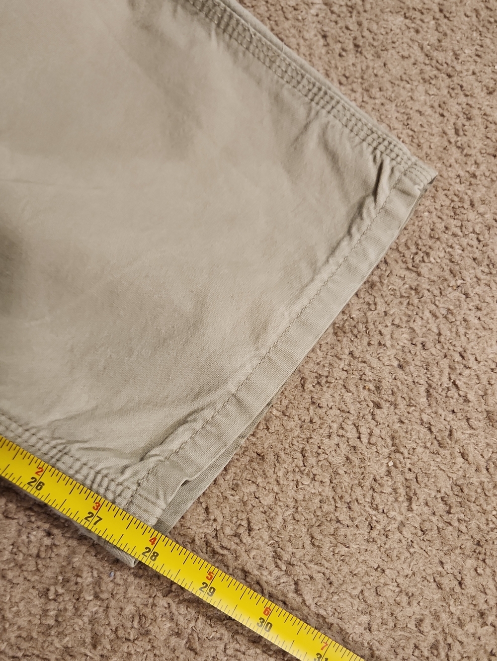 Carhartt 100% Cotton cream/khaki Men's Classic Utility Work Pants Sz 33 x 28 - Picture 7 of 13